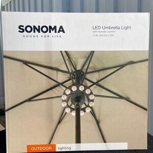 Sonoma LED Umbrella Light with Remote Control New in Box